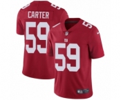 Youth Nike New York Giants #59 Lorenzo Carter Red Alternate Vapor Untouchable Elite Player NFL Jersey