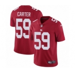 Youth Nike New York Giants #59 Lorenzo Carter Red Alternate Vapor Untouchable Limited Player NFL Jersey