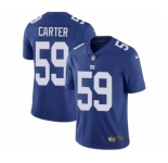 Youth Nike New York Giants #59 Lorenzo Carter Royal Blue Team Color Vapor Untouchable Limited Player NFL Jersey