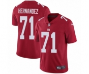 Youth Nike New York Giants #71 Will Hernandez Red Alternate Vapor Untouchable Limited Player NFL Jersey