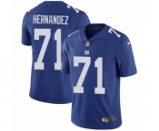 Youth Nike New York Giants #71 Will Hernandez Royal Blue Team Color Vapor Untouchable Limited Player NFL Jersey