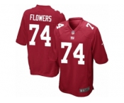 Youth Nike New York Giants #74 Ereck Flowers Game Red Alternate NFL Jersey