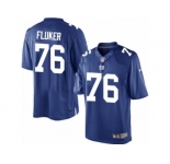 Youth Nike New York Giants #76 D.J. Fluker Elite Royal Blue Team Color NFL Jersey