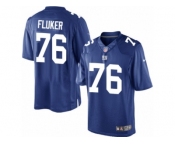 Youth Nike New York Giants #76 D.J. Fluker Elite Royal Blue Team Color NFL Jersey