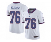 Youth Nike New York Giants #76 D.J. Fluker Limited White Rush NFL Jersey