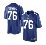 Youth Nike New York Giants #76 Ereck Flowers Royal Blue Team Color NFL Jersey