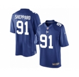 Youth Nike New York Giants #91 Kelvin Sheppard Limited Royal Blue Team Color NFL Jersey