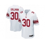 Youth ike New York Giants #30 Wayne Gallman Game White NFL Jersey