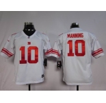 nike youth nfl jerseys new york giants #10 manning white[nike]