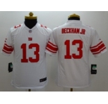 nike youth nfl jerseys new york giants #13 beckhamjr white[nike]