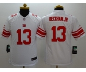 nike youth nfl jerseys new york giants #13 beckhamjr white[nike]