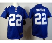 nike youth nfl jerseys new york giants #22 wilson blue[nike]