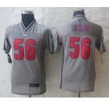 nike youth nfl jerseys new york giants #56 lawrence taylor grey[nike vapor]