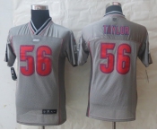nike youth nfl jerseys new york giants #56 lawrence taylor grey[nike vapor]