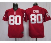 nike youth nfl jerseys new york giants #80 cruz red[nike limited]