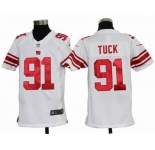 nike youth nfl jerseys new york giants #91 tuck white[nike]