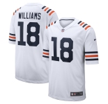 Men Nike Chicago Bears 18 Caleb Williams Game White 2024 Team Color NFL Jersey