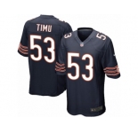 Men Nike Chicago Bears #53 John Timu Game Navy Blue Team Color NFL Jersey