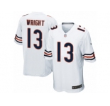 Men's Nike Chicago Bears #13 Kendall Wright Game White NFL Jersey