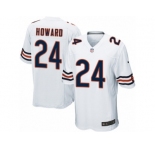 Men's Nike Chicago Bears #24 Jordan Howard Game White NFL Jersey