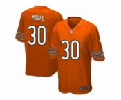 Men's Nike Chicago Bears #30 D.J. Moore Game Orange Alternate NFL Jersey