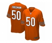 Men's Nike Chicago Bears #50 Jerrell Freeman Game Orange Alternate NFL Jersey