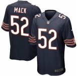 Men's Nike Chicago Bears #52 Khalil Mack Game Navy Blue Team Color NFL Jersey
