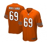 Men's Nike Chicago Bears #69 Jonathan Bullard Game Orange Alternate NFL Jersey