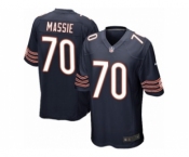 Men's Nike Chicago Bears #70 Bobby Massie Game Navy Blue Team Color NFL Jersey