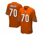 Men's Nike Chicago Bears #70 Bobby Massie Game Orange Alternate NFL Jersey