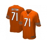 Men's Nike Chicago Bears #71 Josh Sitton Game Orange Alternate NFL Jersey