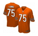 Men's Nike Chicago Bears #75 Kyle Long Game Orange Alternate NFL Jersey