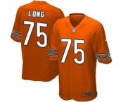 Men's Nike Chicago Bears #75 Kyle Long Game Orange Alternate NFL Jersey