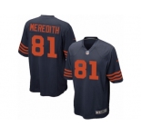 Men's Nike Chicago Bears #81 Cameron Meredith Game Navy Blue 1940s Throwback Alternate NFL Jersey