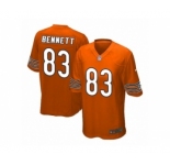Men's Nike Chicago Bears #83 Martellus Bennett Game Orange Alternate NFL Jersey