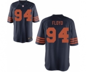 Men's Nike Chicago Bears #94 Leonard Floyd Game Navy Blue Throwback Alternate NFL Jersey