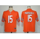 NIKE NFL Jerseys Chicago Bears 15 Marshall Orange (Game)