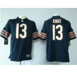 nike nfl jerseys chicago bears #13 knox blue[game]