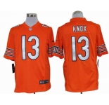 nike nfl jerseys chicago bears #13 knox orange[game]