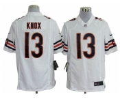 nike nfl jerseys chicago bears #13 knox white[game]