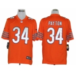 nike nfl jerseys chicago bears #34 payton orange[game]
