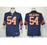 nike nfl jerseys chicago bears #54 urlacher blue throwback[game]