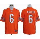 nike nfl jerseys chicago bears #6 cutler orange[game]