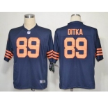 nike nfl jerseys chicago bears #89 ditka blue Throwback [Game]