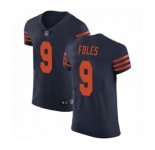 Men Nick #9 Foles Chicago Bears Men's Elite Alternate Vapor Untouchable Jersey - Navy Blue