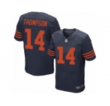 Men Nike Chicago Bears #14 Deonte Thompson Elite Navy Blue Alternate NFL Jersey