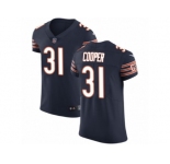 Men Nike Chicago Bears #31 Marcus Cooper Navy Blue Team Color Vapor Untouchable Elite Player NFL Jersey