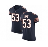 Men Nike Chicago Bears #53 John Timu Navy Blue Team Color Vapor Untouchable Elite Player NFL Jersey