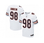 Men Nike Chicago Bears #98 Mitch Unrein Elite White NFL Jersey