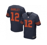 Men's Nike Chicago Bears #12 Matt Barkley Elite Navy Blue 1940s Throwback Alternate NFL Jersey